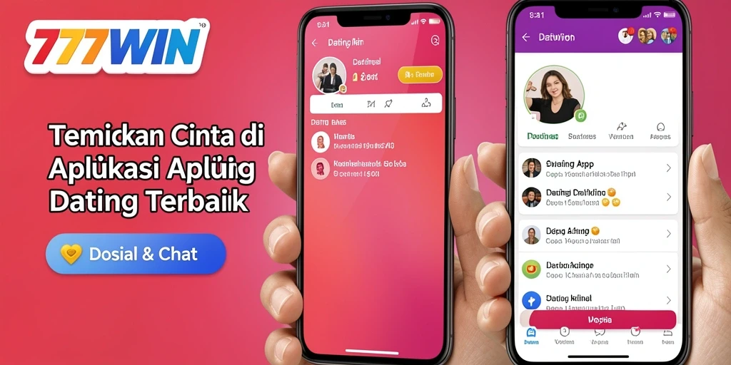 Tampilan antarmuka utama 777WIN yang ramah pengguna untuk aplikasi Dating.