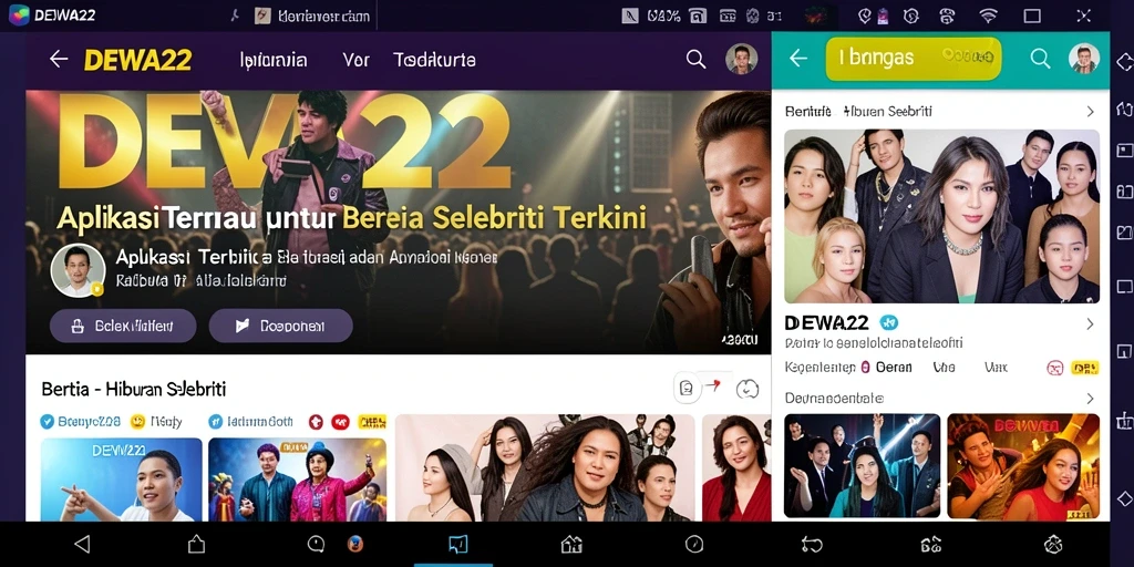 Tampilan antarmuka DEWA22 yang menarik dan informatif.