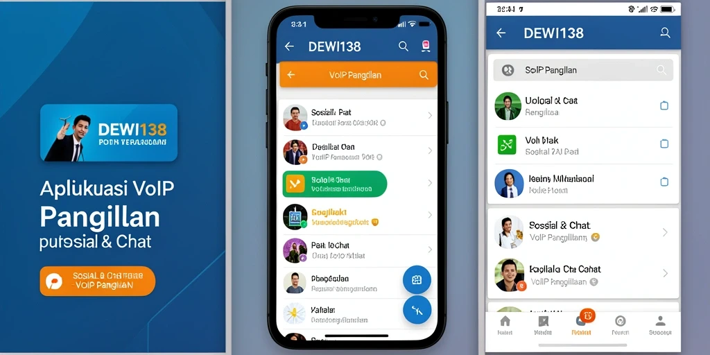 Antarmuka DEWI138 saat melakukan panggilan VoIP yang jelas dan responsif.