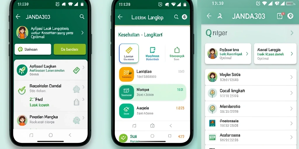 Tampilan antarmuka JANDA303 yang sederhana dan informatif.