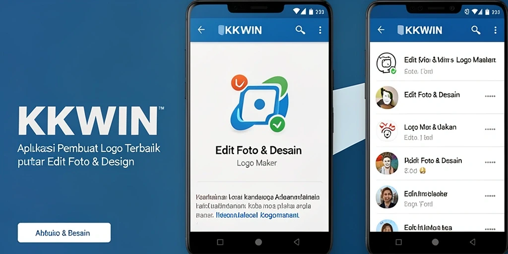 Tampilan antarmuka pengguna aplikasi KKWIN yang intuitif dan menarik.