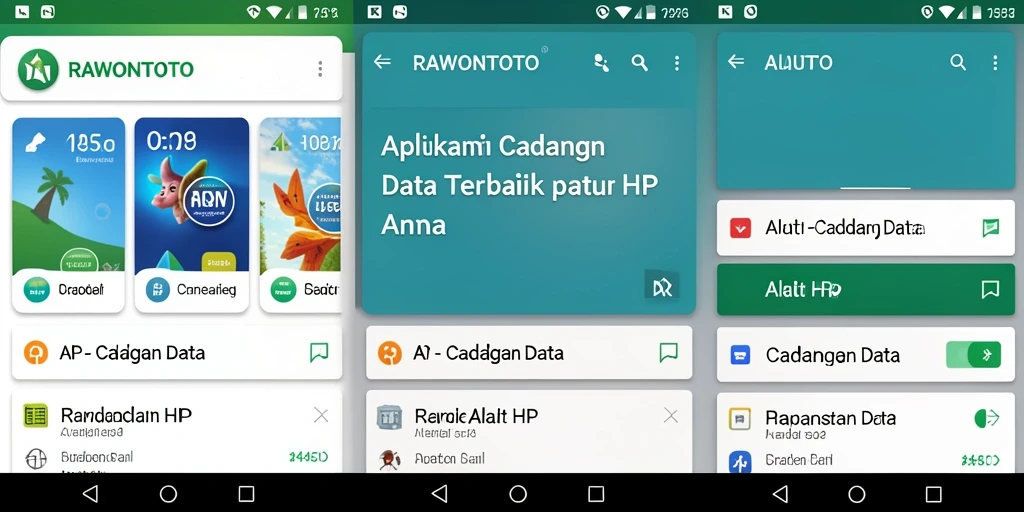 Tampilan antarmuka RAWONTOTO yang sederhana dan fungsional.