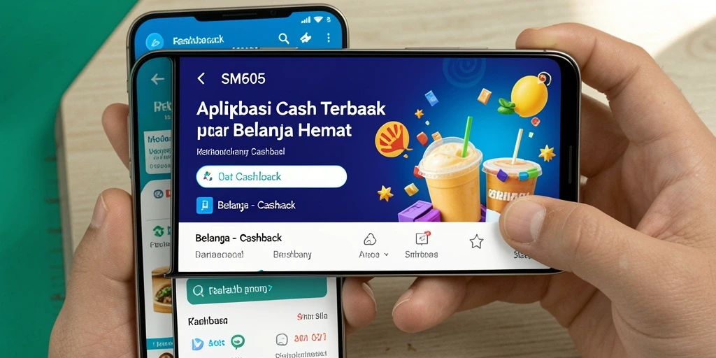 Antarmuka SM605 yang sederhana dan mudah digunakan untuk transaksi Cashback.